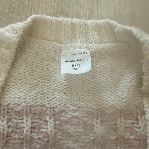 Abercrombie & Fitch Kids Girls Aztec Print Open Front Cardigan Sweater Size 9/10 - Picture 3 of 4
